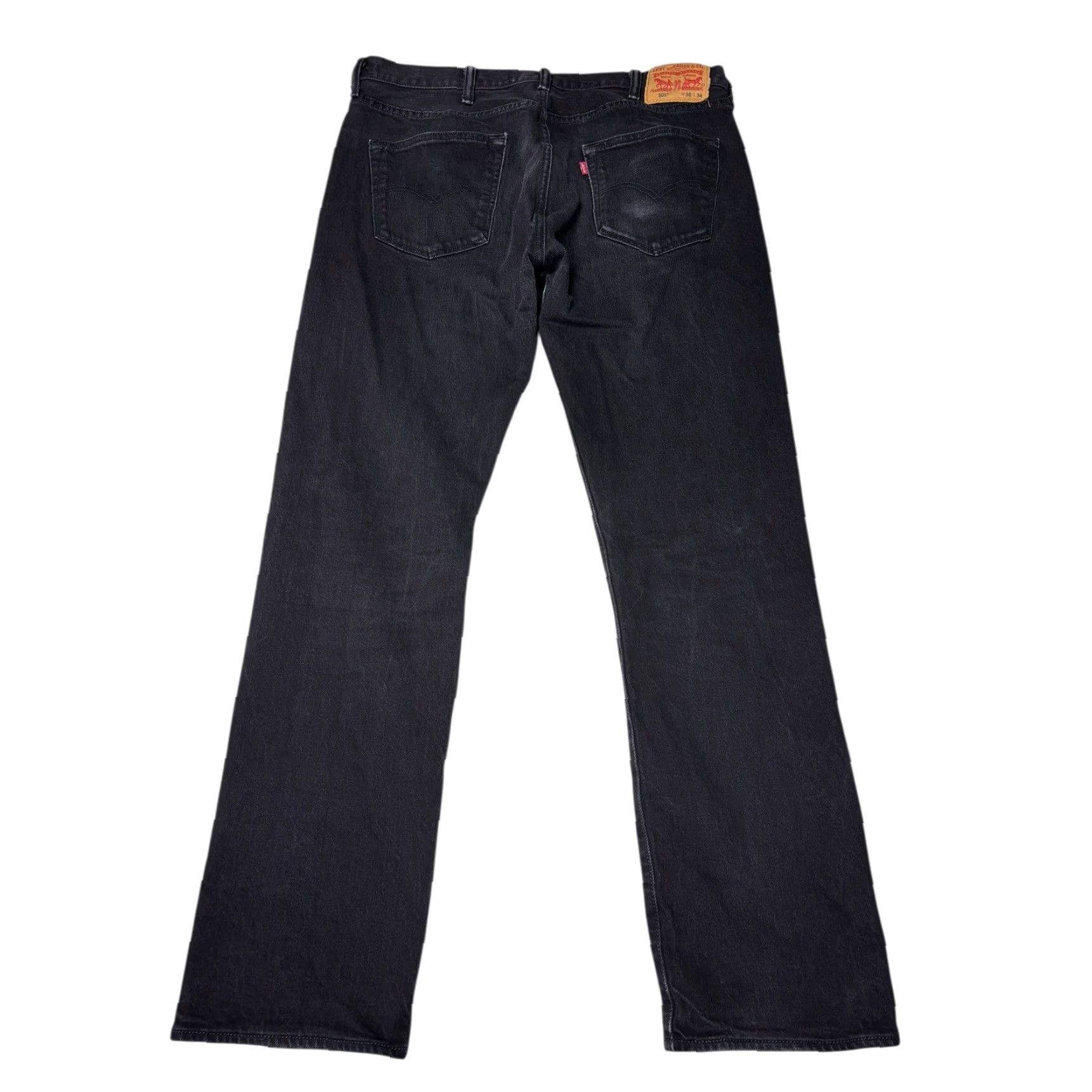 Vintage VINTAGE Levi Strauss 501 Black Button Fly Straight Leg Jeans Mens W38 L34 Size US 34 / EU 50 - 7 Thumbnail