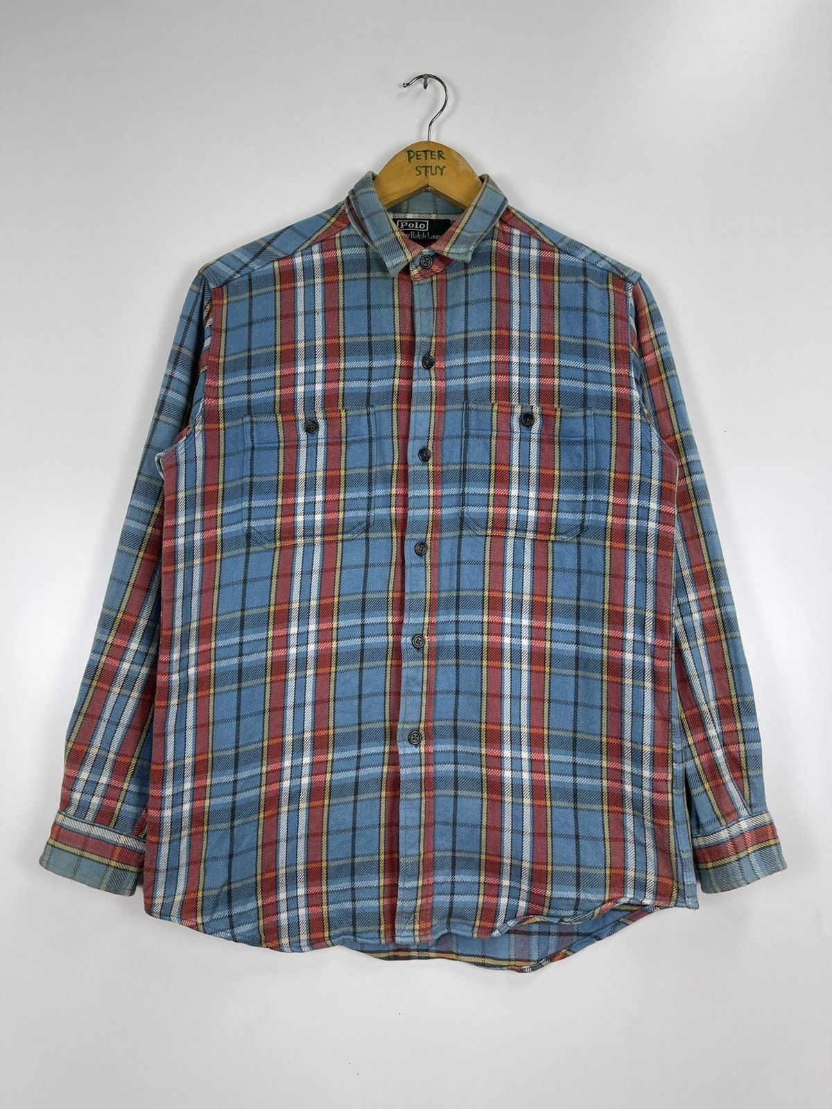 Polo Ralph Lauren Vintage Polo By Ralph Lauren Flannel Size US M / EU 48-50 / 2 - 2 Thumbnail