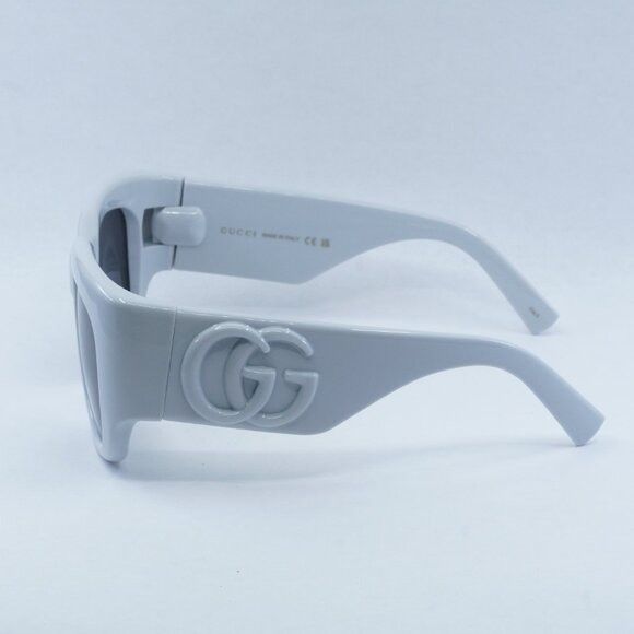 Gucci Gucci GG1545S 003 Sunglasses Light Grey Square Frame, Grey Size ONE SIZE - 8 Thumbnail