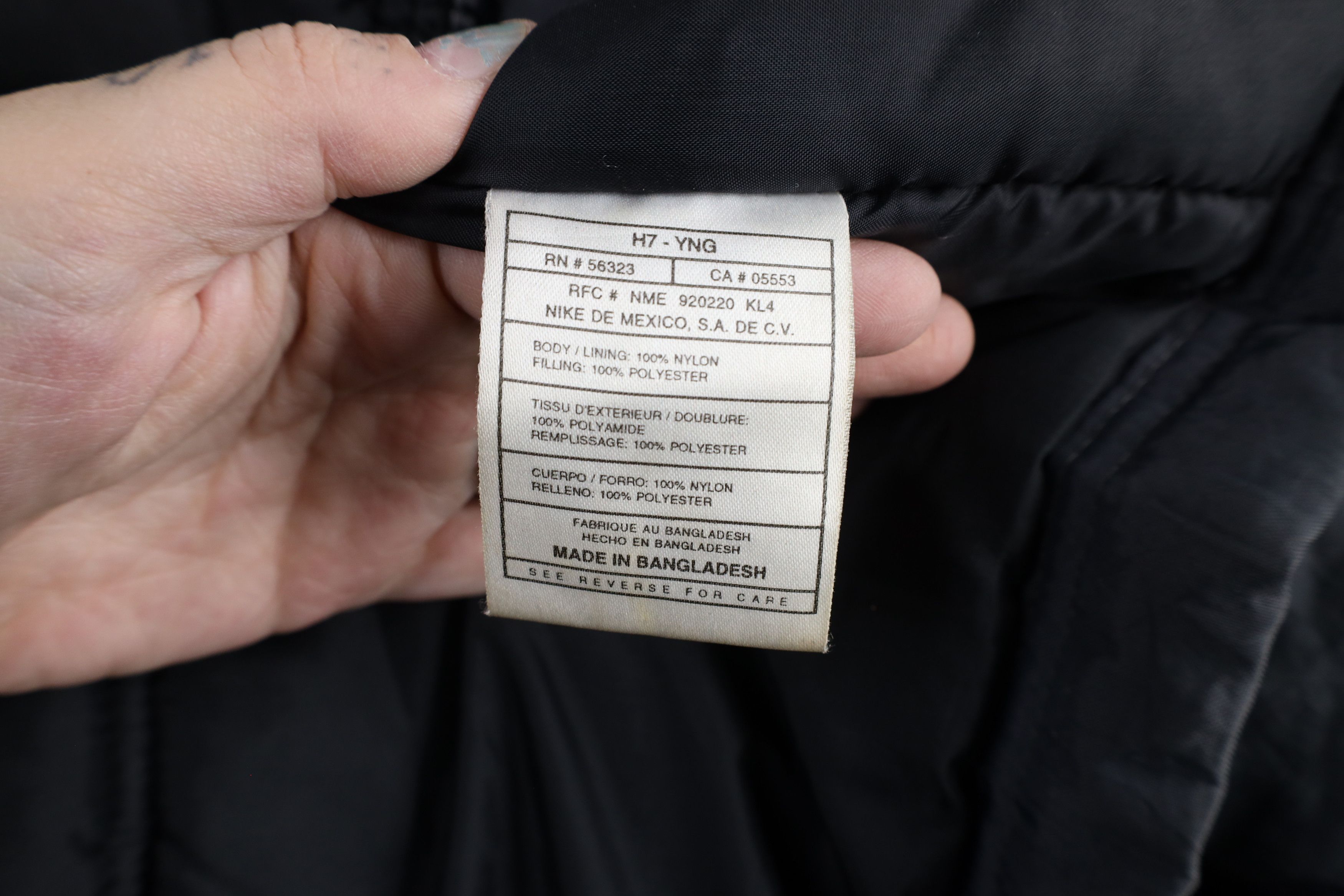 Nike × Vintage Vintage 90s Nike Swoosh Cape Hooded Full Length Parka Jacket Size US L / EU 52-54 / 3 - 12 Thumbnail