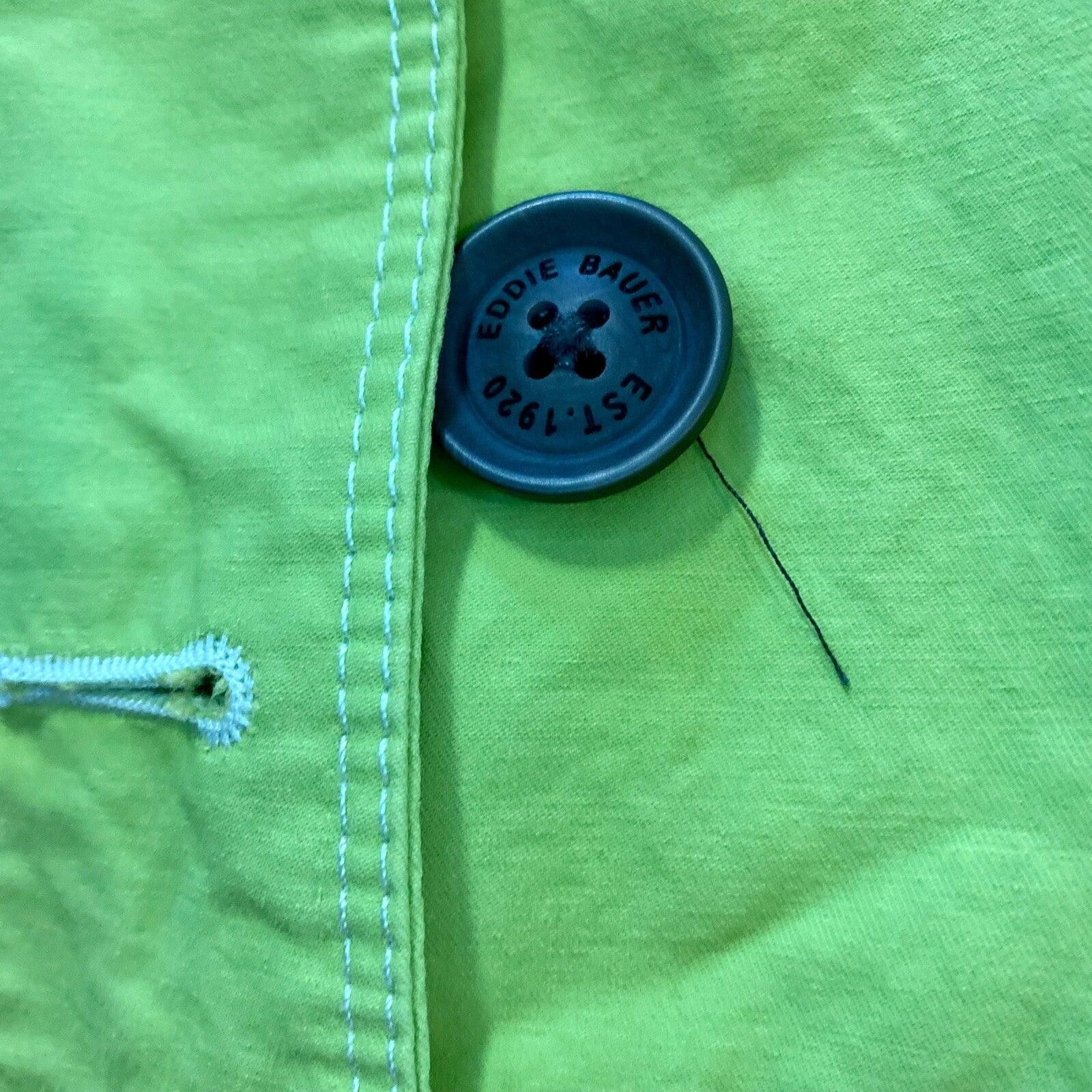 Eddie Bauer Eddie Bauer Lime Green Y2k Trench Coat Jacket Womens Small Size S / US 4 / IT 40 - 6 Thumbnail