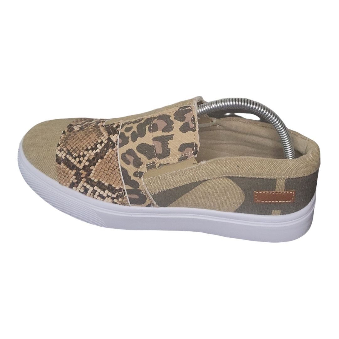 Other Jolimall Snakeskin Sneakers Women Sz 10 Platform Camo Low Sl Size US 10 / IT 40 - 1 Thumbnail