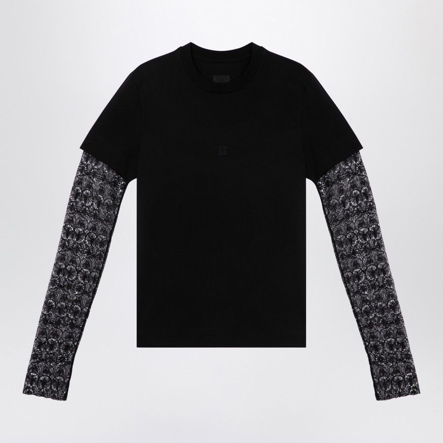 Givenchy o1d2blof0824 Cotton T-Shirts in Black Size S / US 4 / IT 40 - 1 Thumbnail