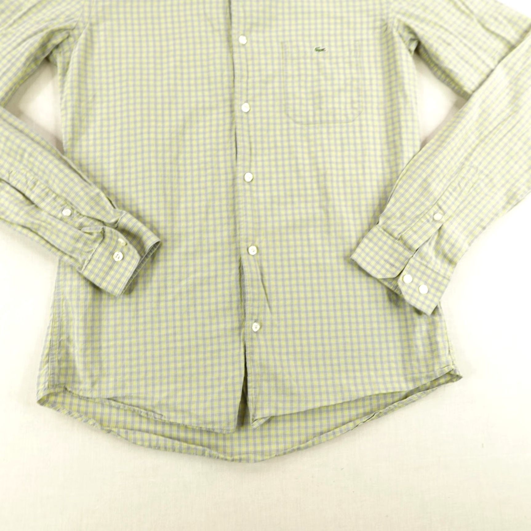 Lacoste VINTAGE Lacoste Shirt Men Small Size 38 Long Sleeve Cotton Button-Up Check Plaid Crocodile Logo Preppy Size US S / EU 44-46 / 1 - 4 Thumbnail