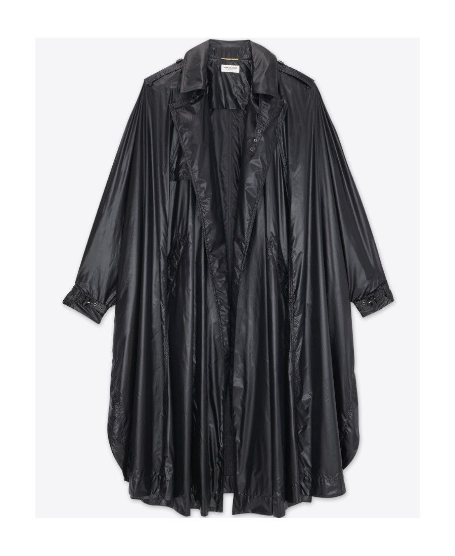 Saint Laurent Paris $3.5K VALUE Oversized Flared Padded Cape Trench Coat Size US S / EU 44-46 / 1 - 2 Thumbnail