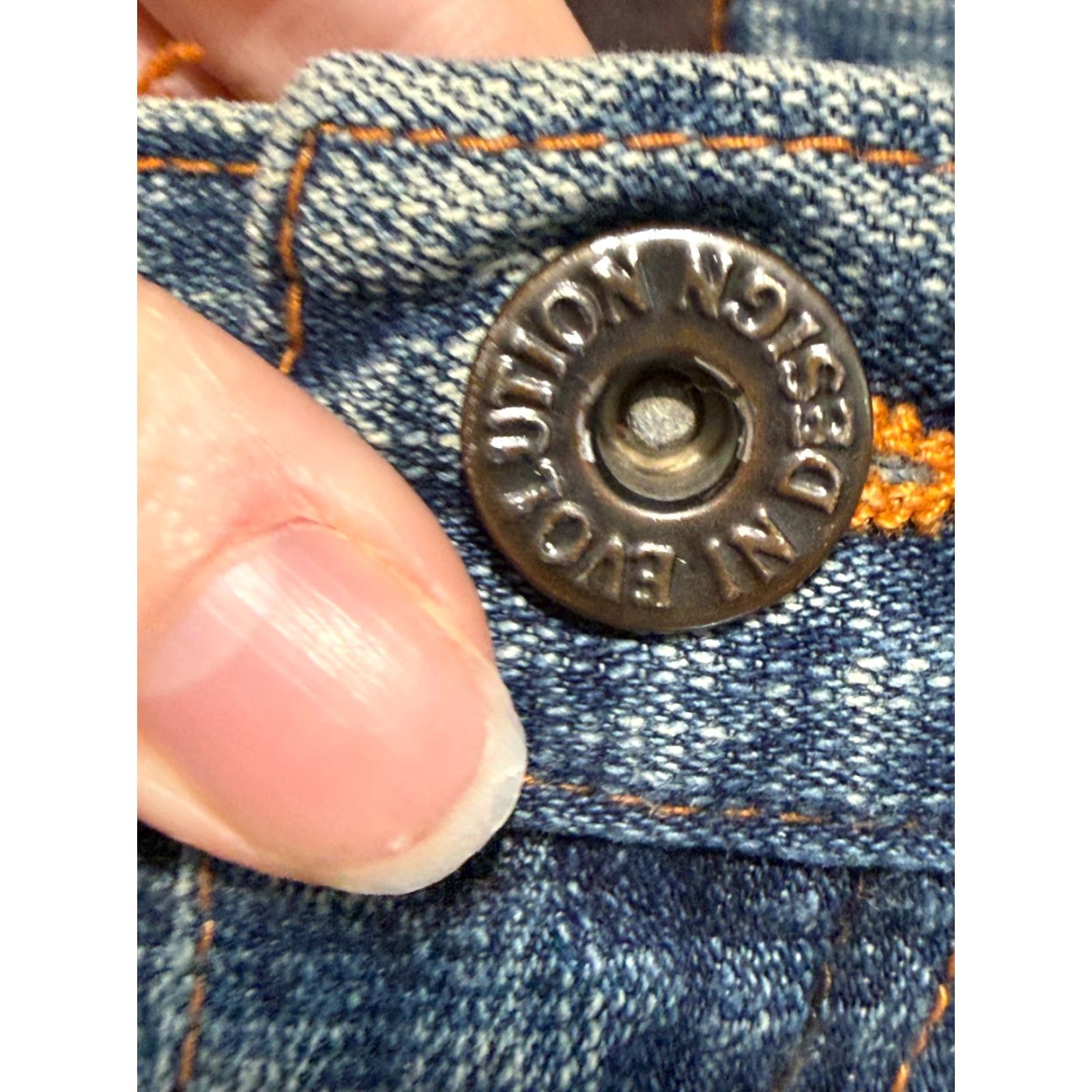 Vintage Evolution Jeans Men's 32x32 Blue Denim Straight Leg 5-Pocket Size US 32 / EU 48 - 4 Thumbnail