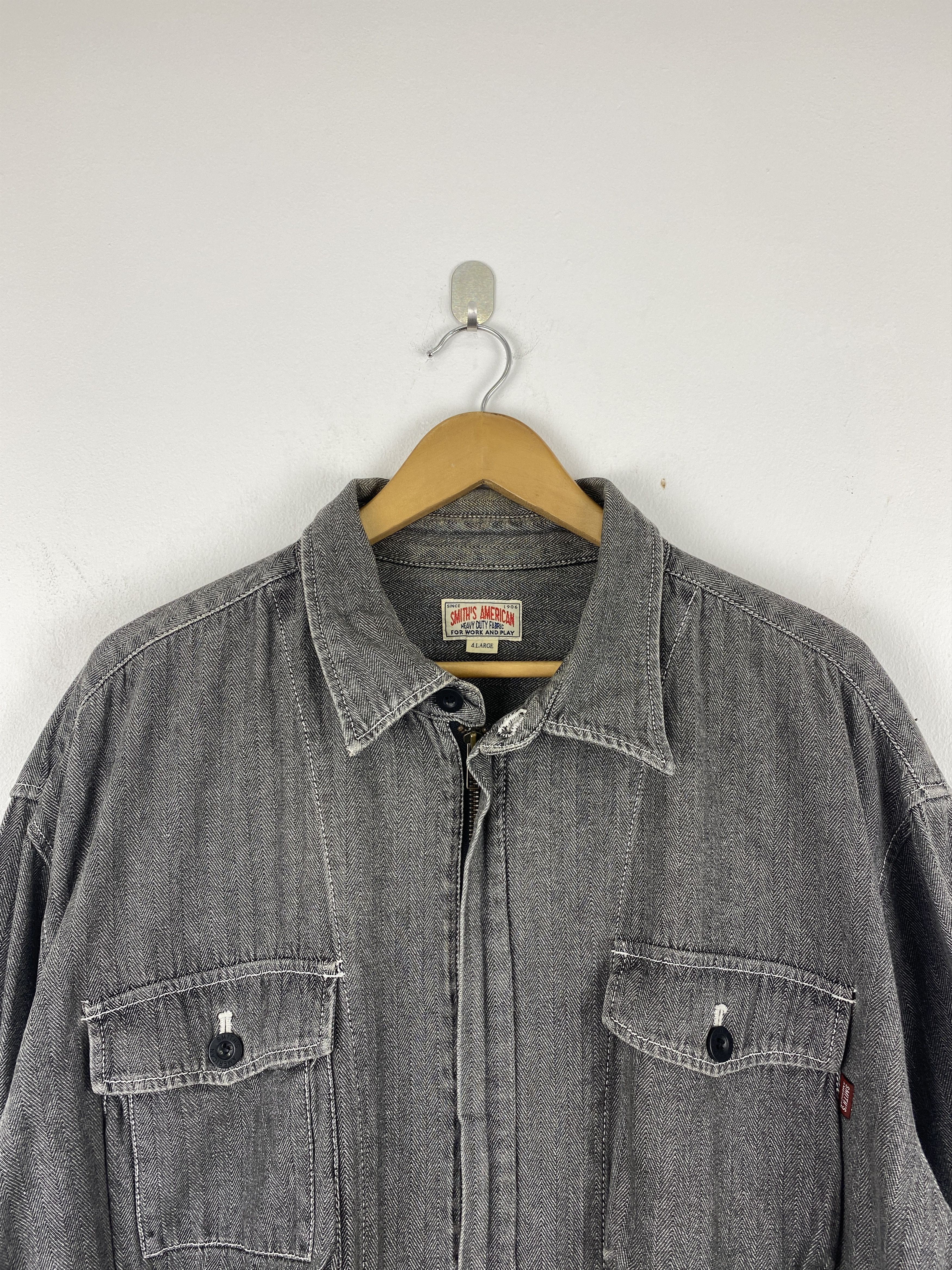 Smith's American Vintage Smiths American Denim Oversized Worker Jacket J1985 Size US XXL / EU 58 / 5 - 2 Thumbnail