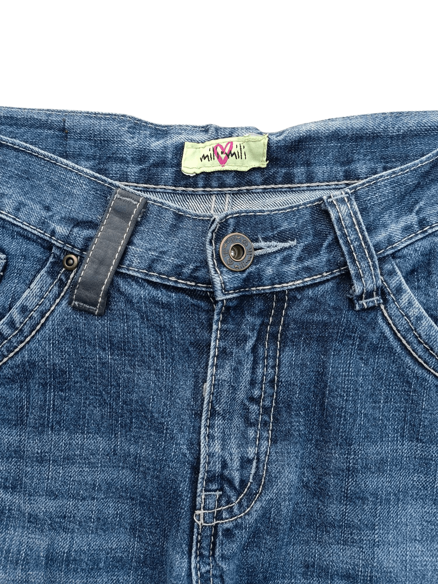 Japanese Brand Japanese Brand Mili Mili Whiskers Faded & Buckle Jeans E231 Size US 32 / EU 48 - 4 Thumbnail