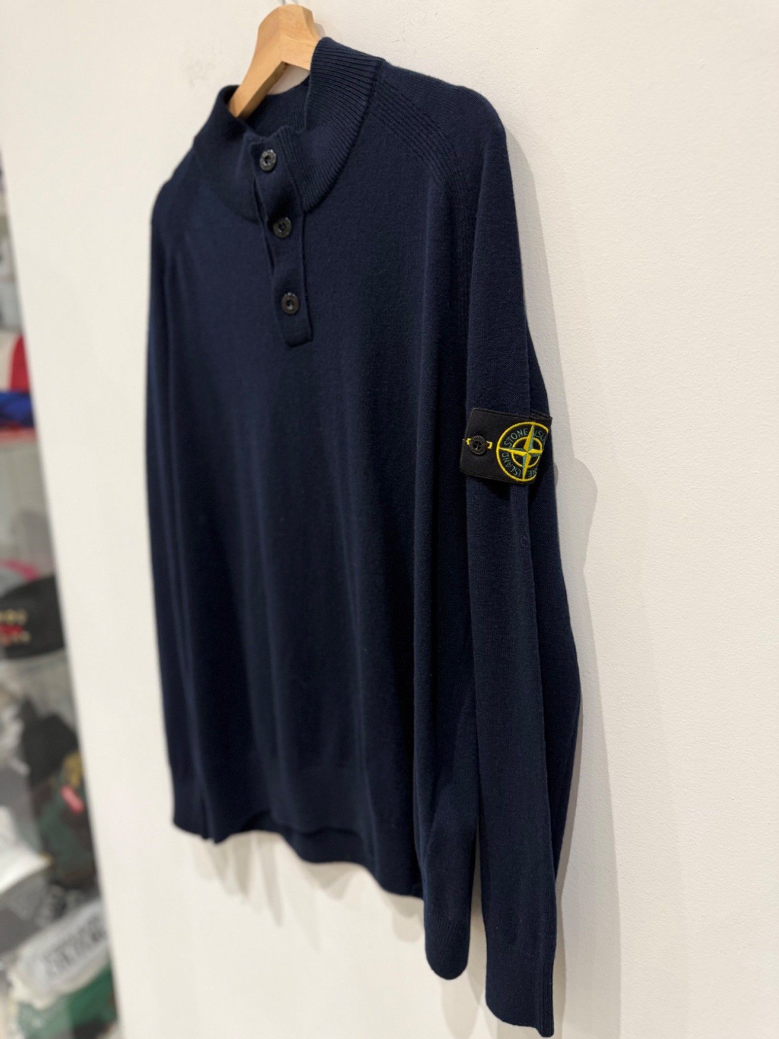 Stone Island Stone Island Half Zip Up Knitwear Navy Size US XL / EU 56 / 4 - 3 Thumbnail