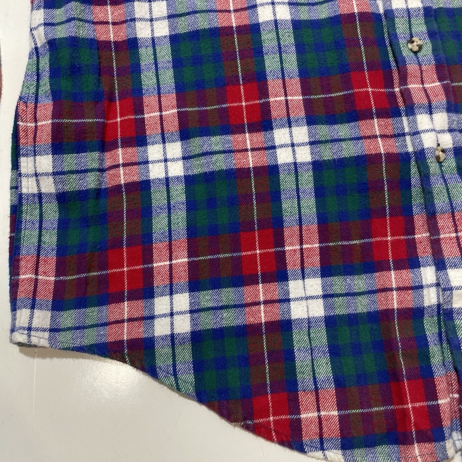 Polo Ralph Lauren VTG 90’s Chaps Ralph Lauren Flannel Shirt Plaid Red Blue Lg Size US L / EU 52-54 / 3 - 2 Thumbnail