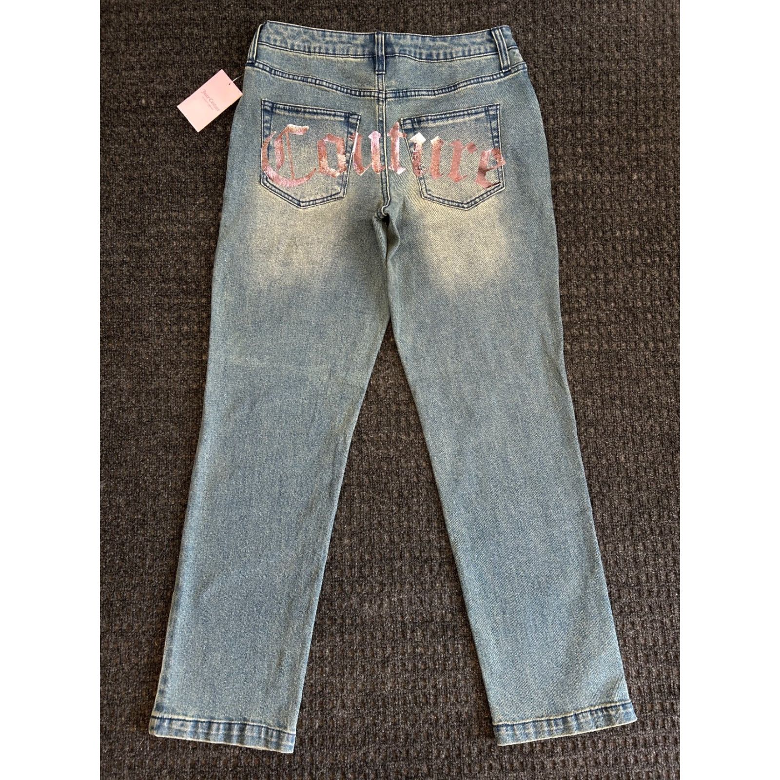 Juicy Couture VINTAGE Juicy Couture Jeans Florence Foil Spellout 7/28 Tint New NWT FAST Size 28" / US 6 / IT 42 - 2 Thumbnail