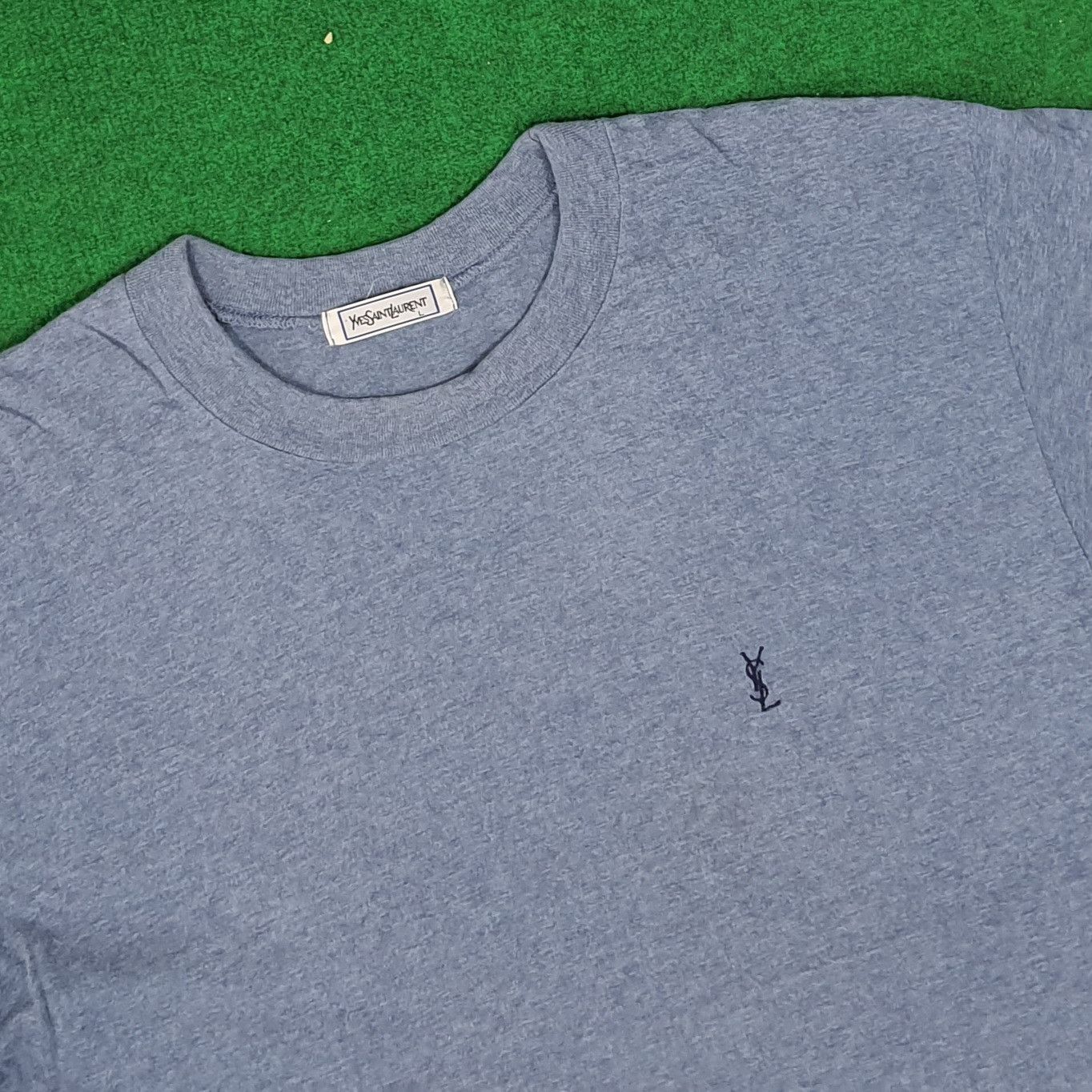 Vintage × Yves Saint Laurent Vintage YSL Yves Saint Laurent Designer Tshirt Size US M / EU 48-50 / 2 - 2 Thumbnail