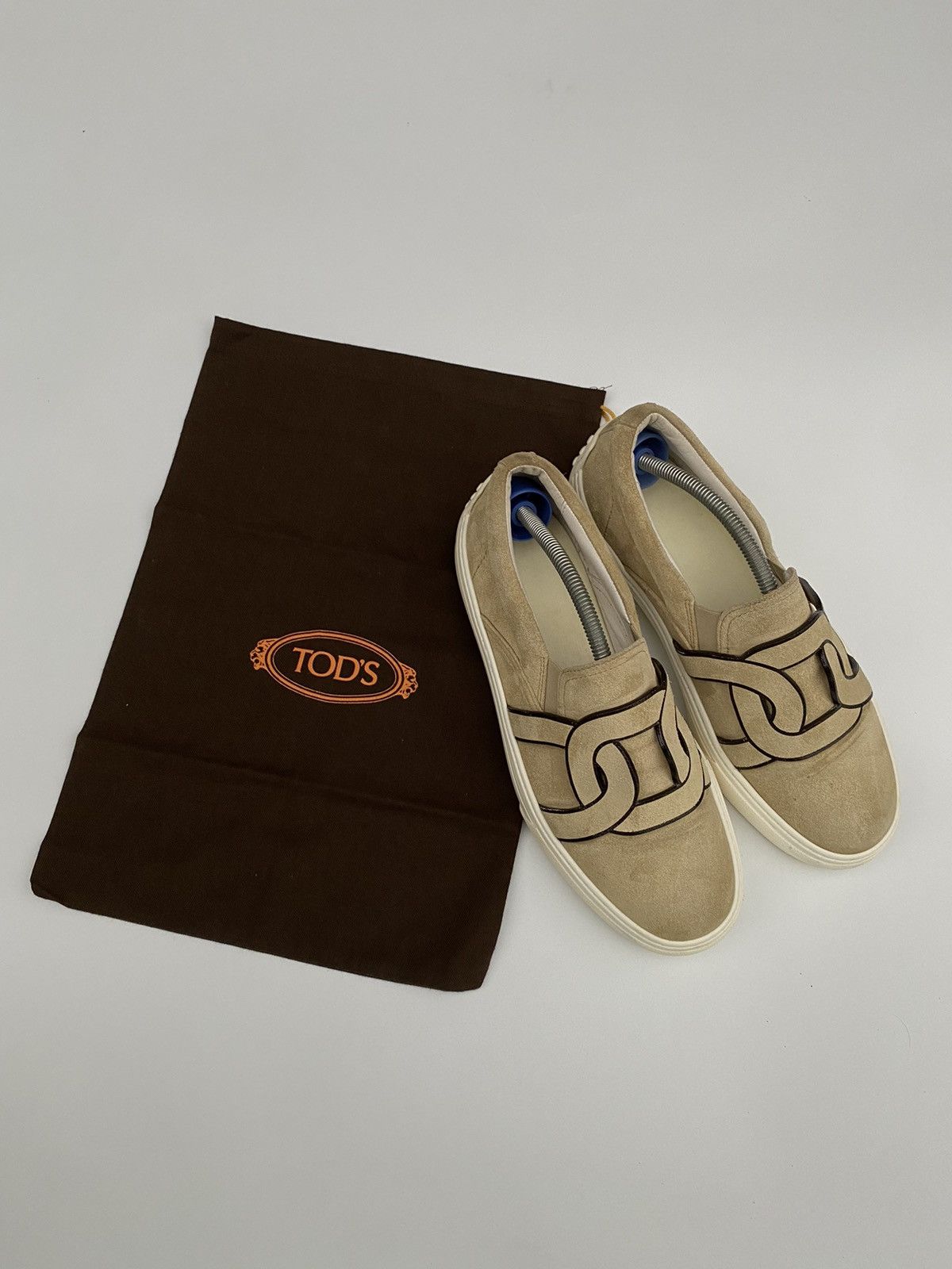 Tod's Tod's - Kate suede slip-on sneakers Size US 10 / IT 40 - 1 Thumbnail