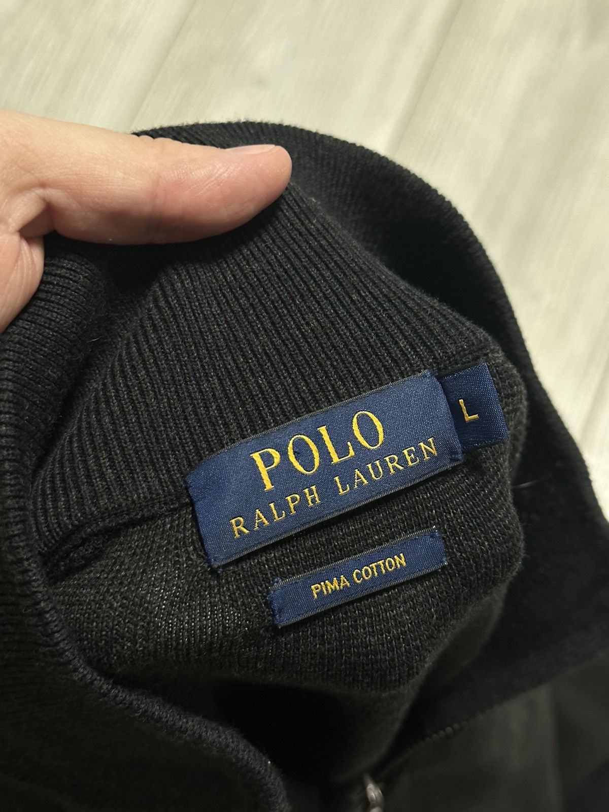 Vintage Vintage Polo Ralph Lauren Full Zip Sweater Size US L / EU 52-54 / 3 - 5 Thumbnail