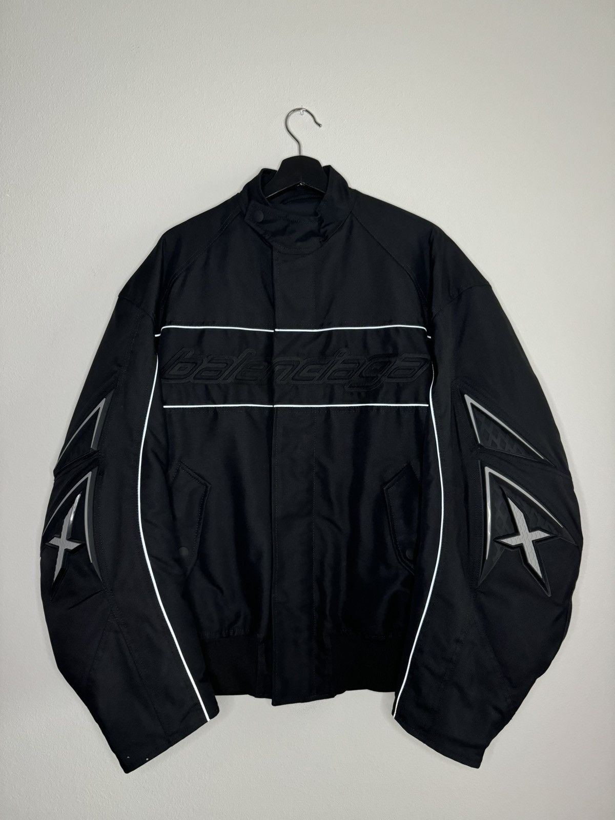Balenciaga Canvas Biker Jacket Size US M / EU 48-50 / 2 - 1 Thumbnail
