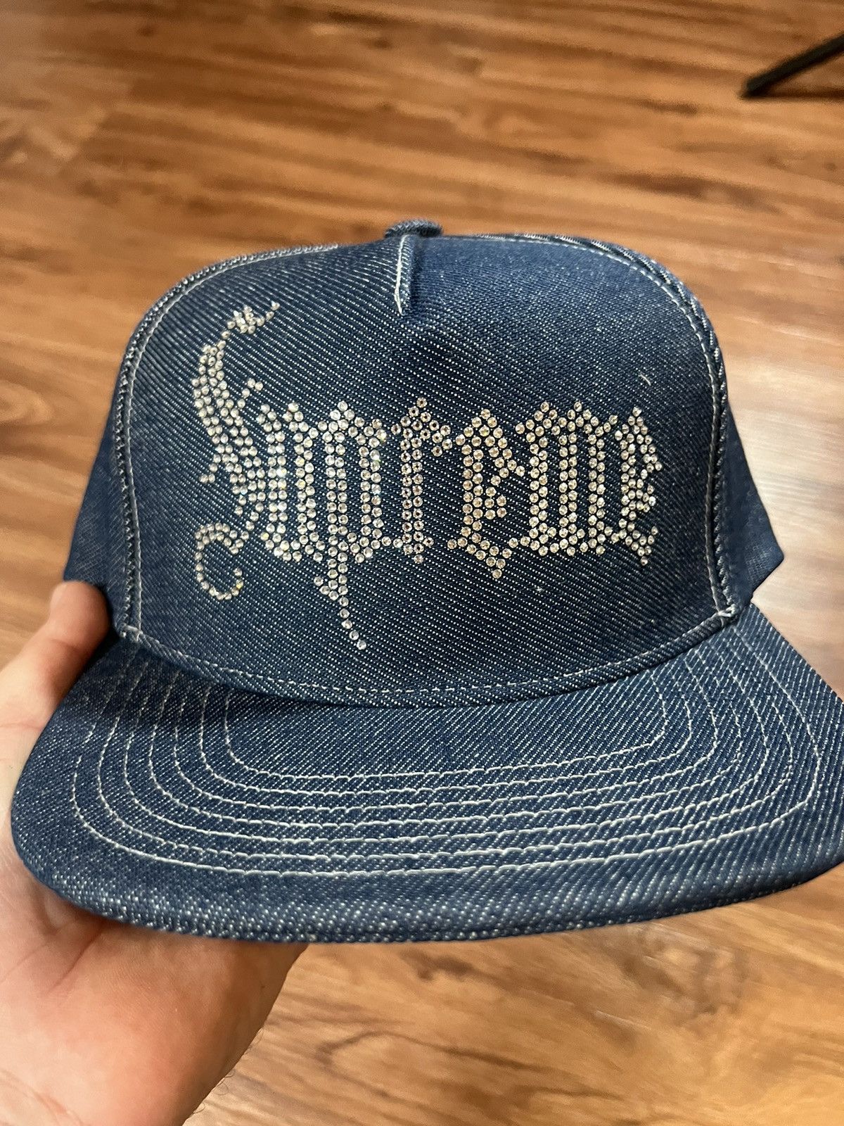 本日限りの限定価格✨Supreme Rhinestone 5-Panel Supreme Rhinestone 5-Panel (FW24) - $78