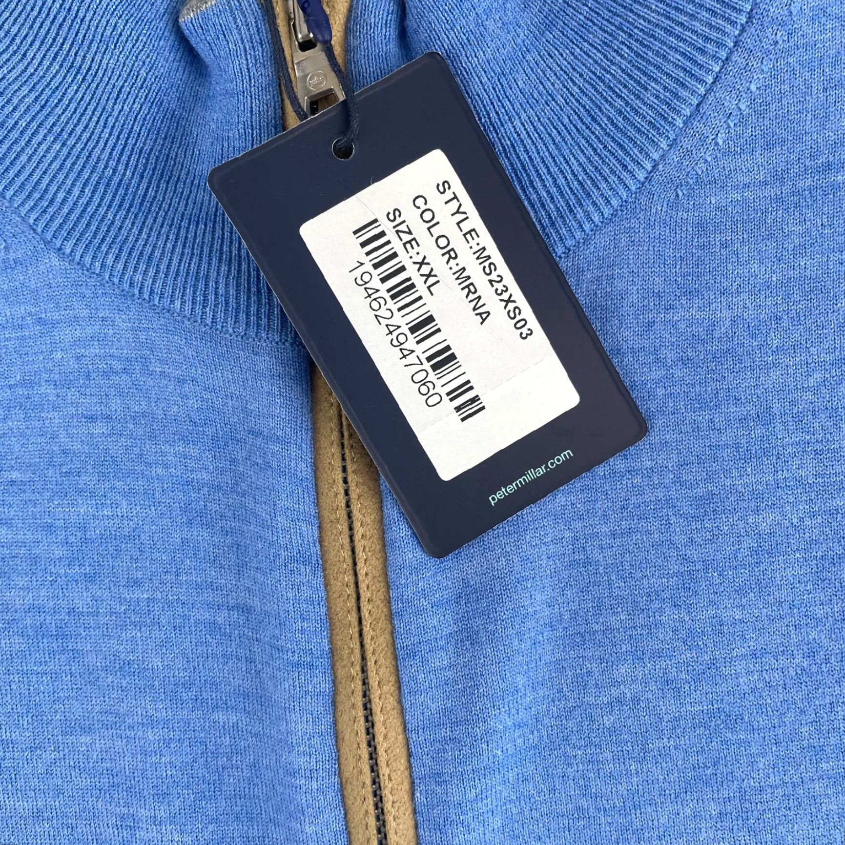 Peter Millar Peter Millar Crown Excursionist Flex Quarter-Zip Sweater Men 2XL Blue NWT Size US XXL / EU 58 / 5 - 4 Thumbnail