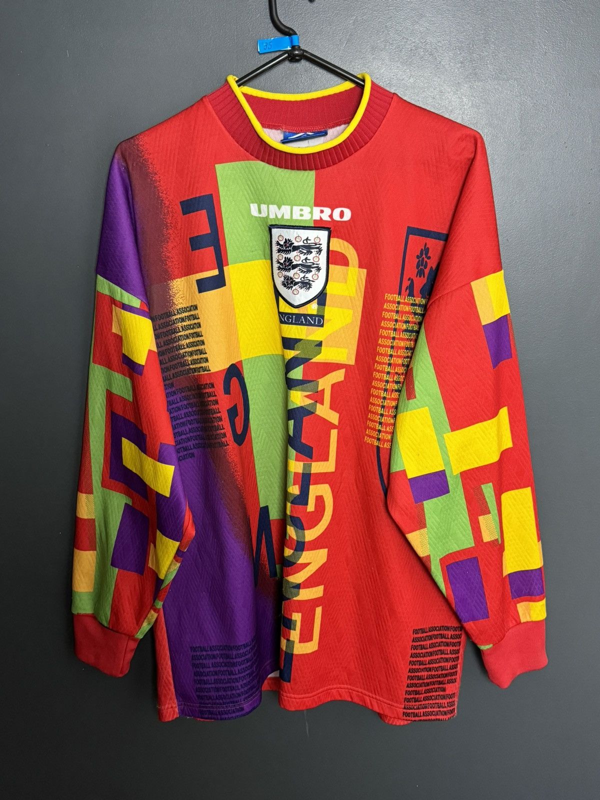 Umbro England National Team 95/96 Goalkeeper Football Jersey Size US L / EU 52-54 / 3 - 1 Thumbnail