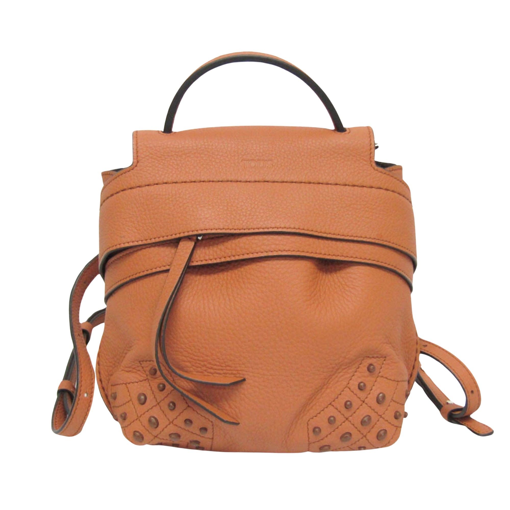 Tod's Wave Camel Leather Backpack Bag (Pre-Owned) Size ONE SIZE - 1 Thumbnail