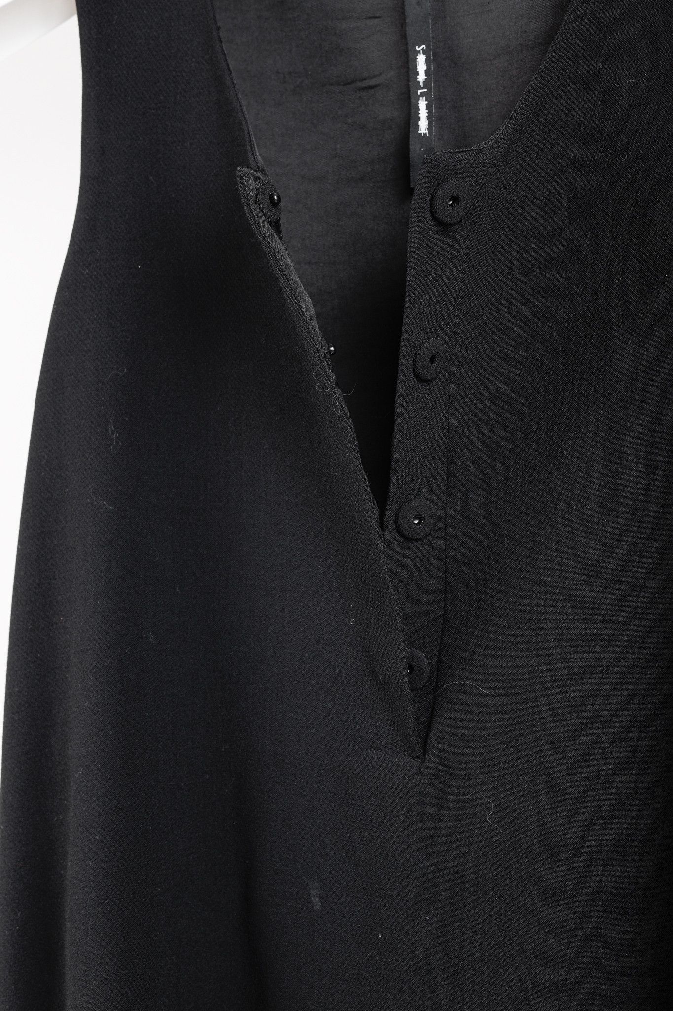 Sara Lanzi Sarah Lanzi AW/16 Minimalist Black Layered Sleeveless Dress Size M / US 6-8 / IT 42-44 - 7 Thumbnail