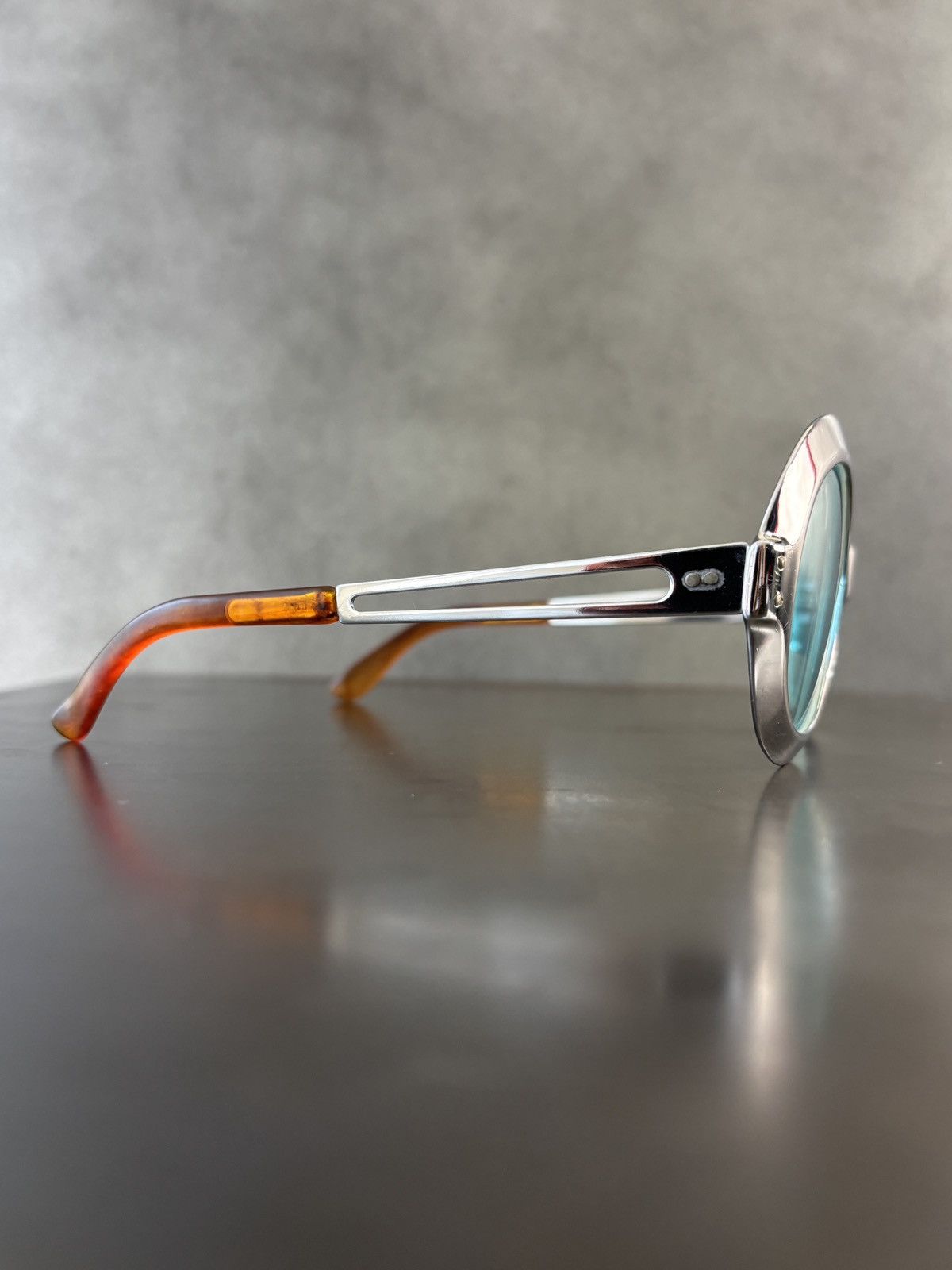 Vintage True Vintage Sunglasses Space Age Chrome Metal Oversized 60s Size ONE SIZE - 21 Thumbnail