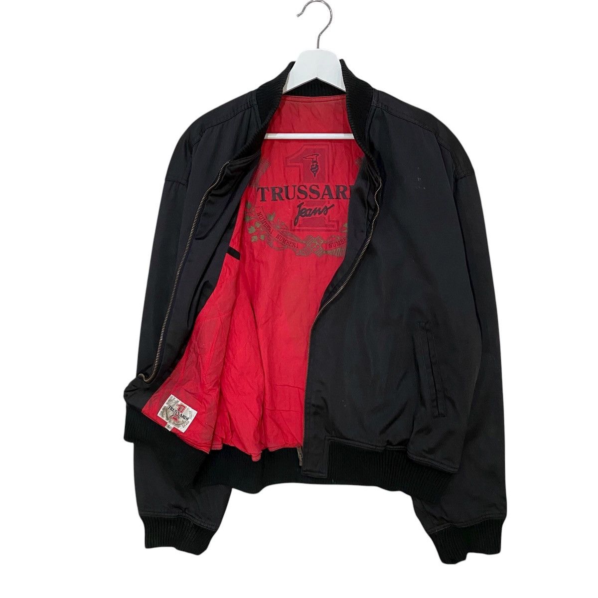 ⚡️VINTAGES TRUSSARDI RACING BIG LOGO BOMBERS JACKET
