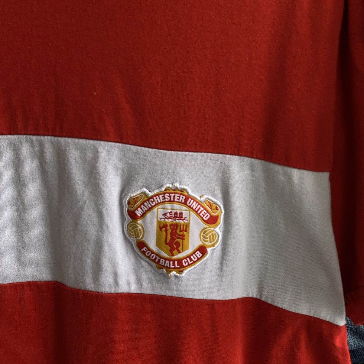 Adidas Vintage Adidas Manchester United Old Style soccer polo Size US L / EU 52-54 / 3 - 3 Thumbnail