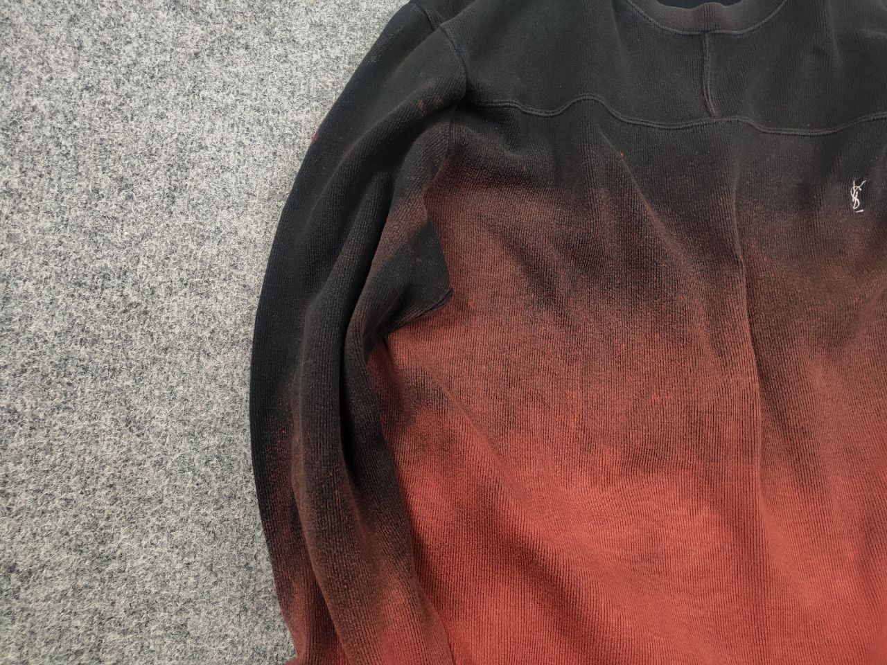 Yves Saint Laurent Rare Yves Saint Laurent Vintage 90's tie-dye long sleeve Size US L / EU 52-54 / 3 - 8 Thumbnail