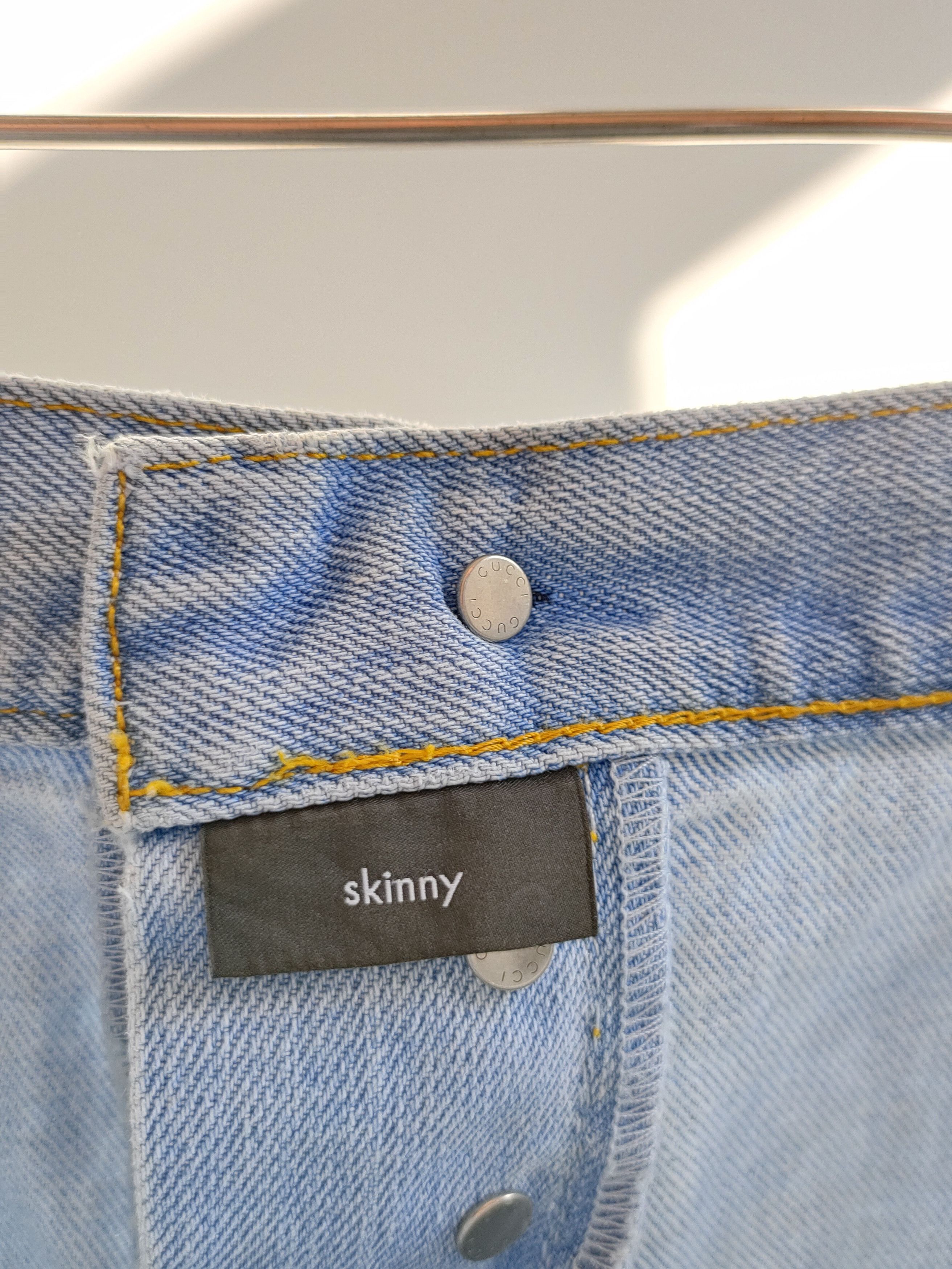Gucci GUCCI Light Blue Skinny Jeans Size US 34 / EU 50 - 8 Thumbnail