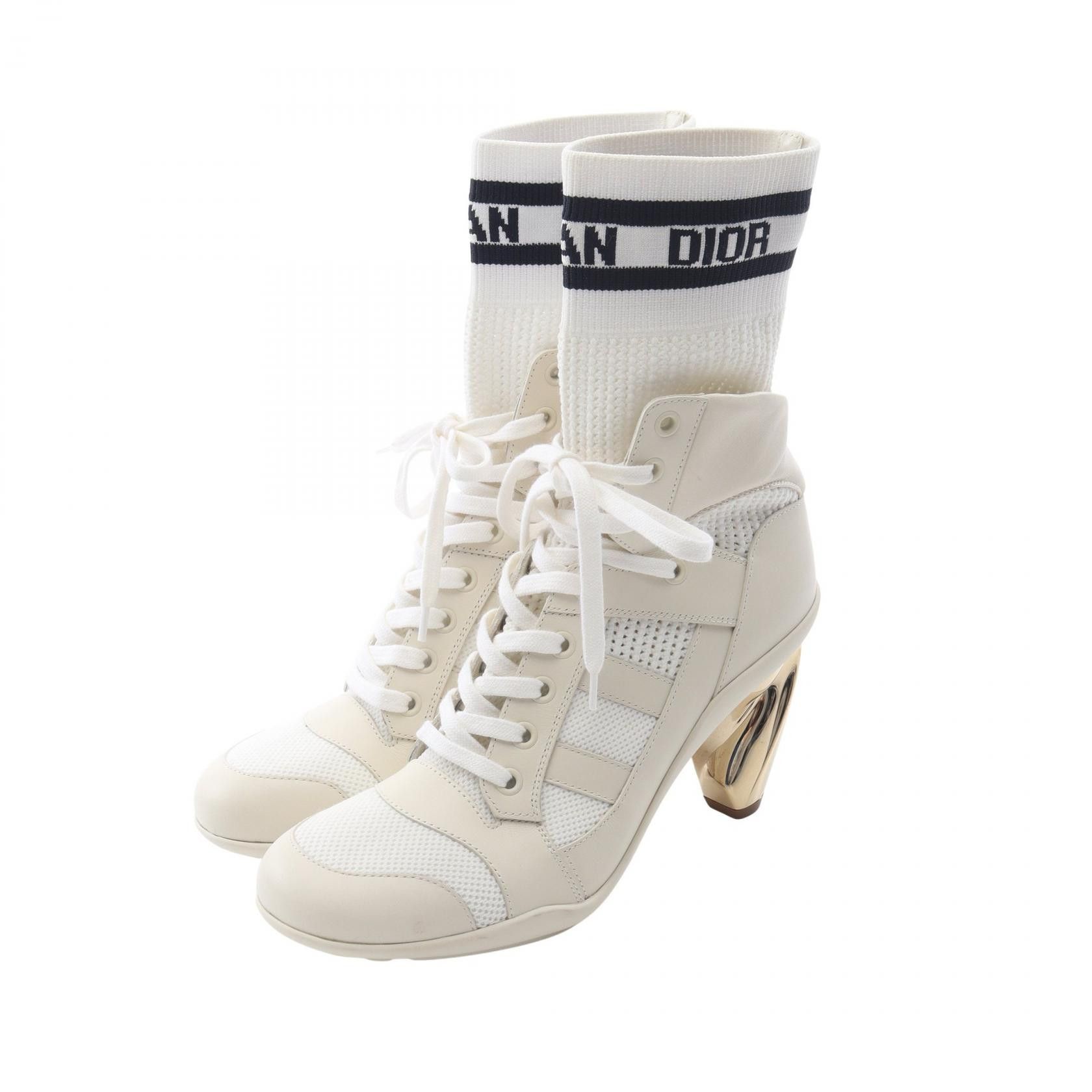 Dior Dior Dior D-ZENITH Leather Fabric Boots Leather Shoes DUTY FREE for USA Size ONE SIZE - 1 Thumbnail