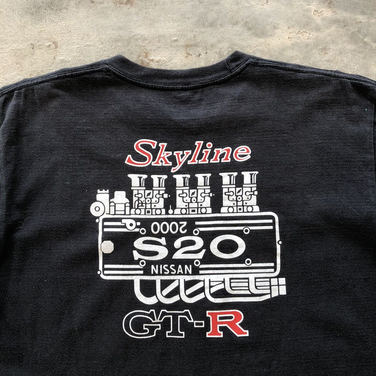 Vintage Nissan Skyline 2000 Rare S20 Engine T-Shirt Size US L / EU 52-54 / 3 - 5 Thumbnail
