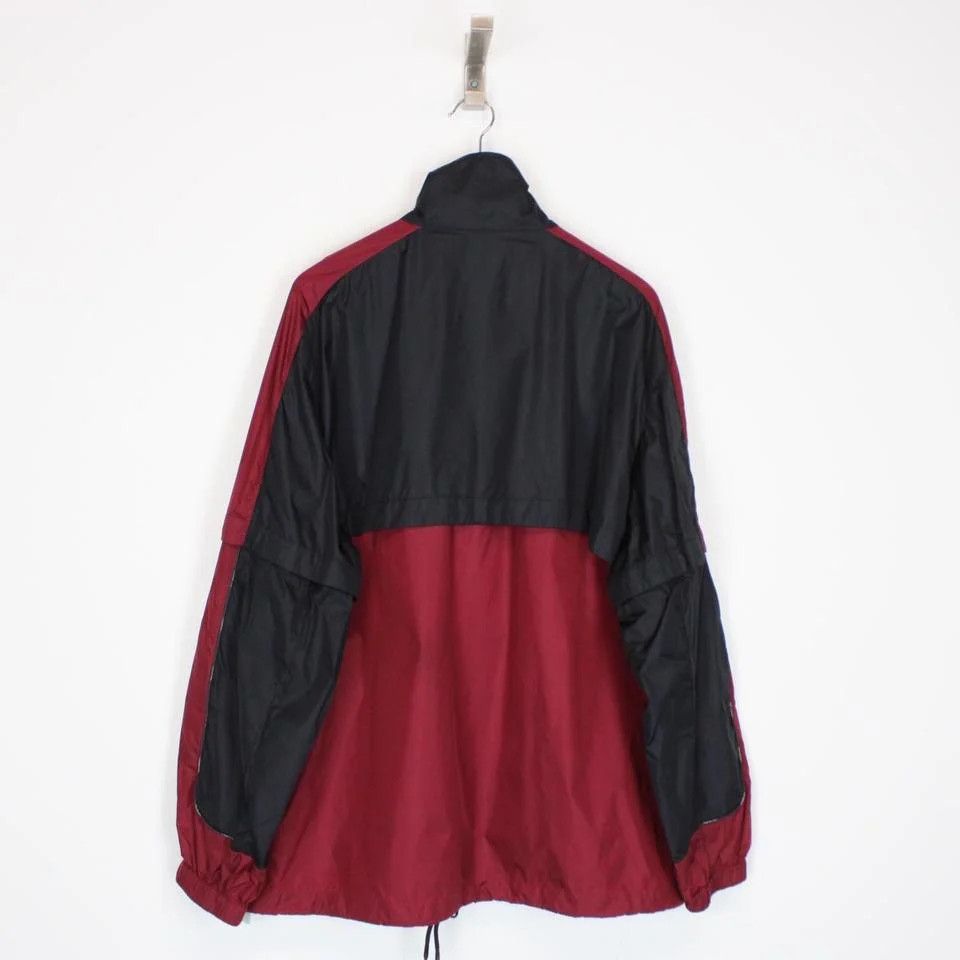 Off-White o1y0225 Turtleneck Jacket in Burgundy/Black Size US XXS / EU 40 - 4 Thumbnail