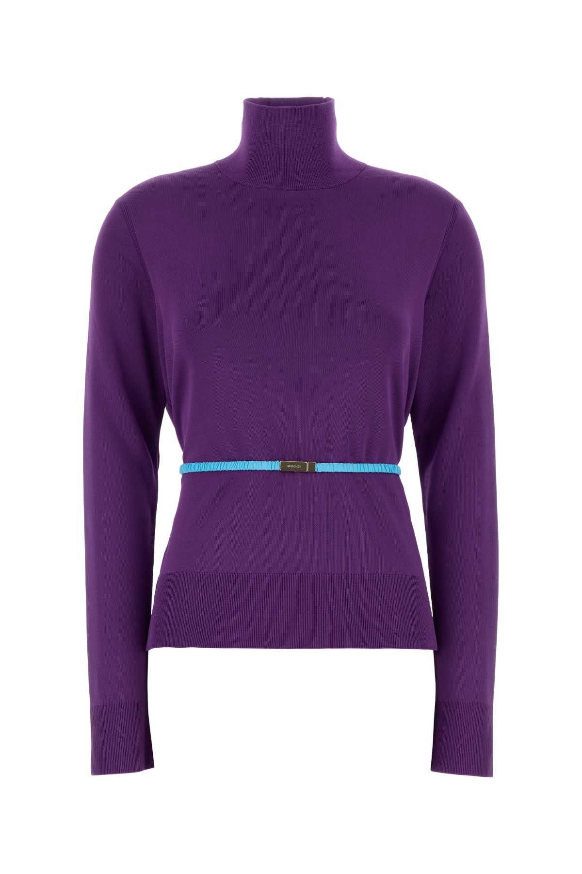 Gucci Purple Crepe Sweater Size M / US 6-8 / IT 42-44 - 1 Thumbnail
