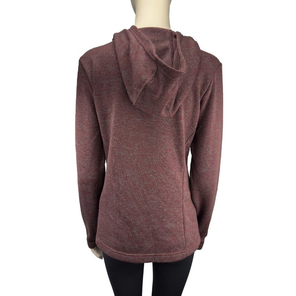 Columbia COLOMBIA Fleece Hoodie Sweater Button Burgundy Gorpcore Sz M Size M / US 6-8 / IT 42-44 - 7 Thumbnail