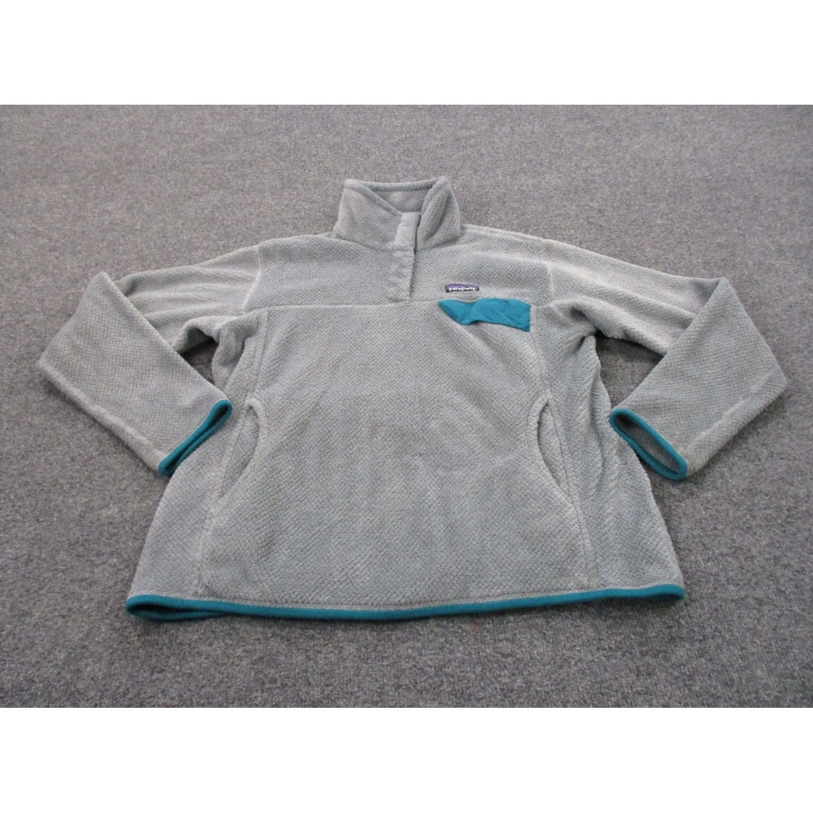 Patagonia Patagonia Jacket Women L Gray Snap Fleece Outdoor Casual Windproof Pockets 25442 Size L / US 10 / IT 46 - 2 Thumbnail