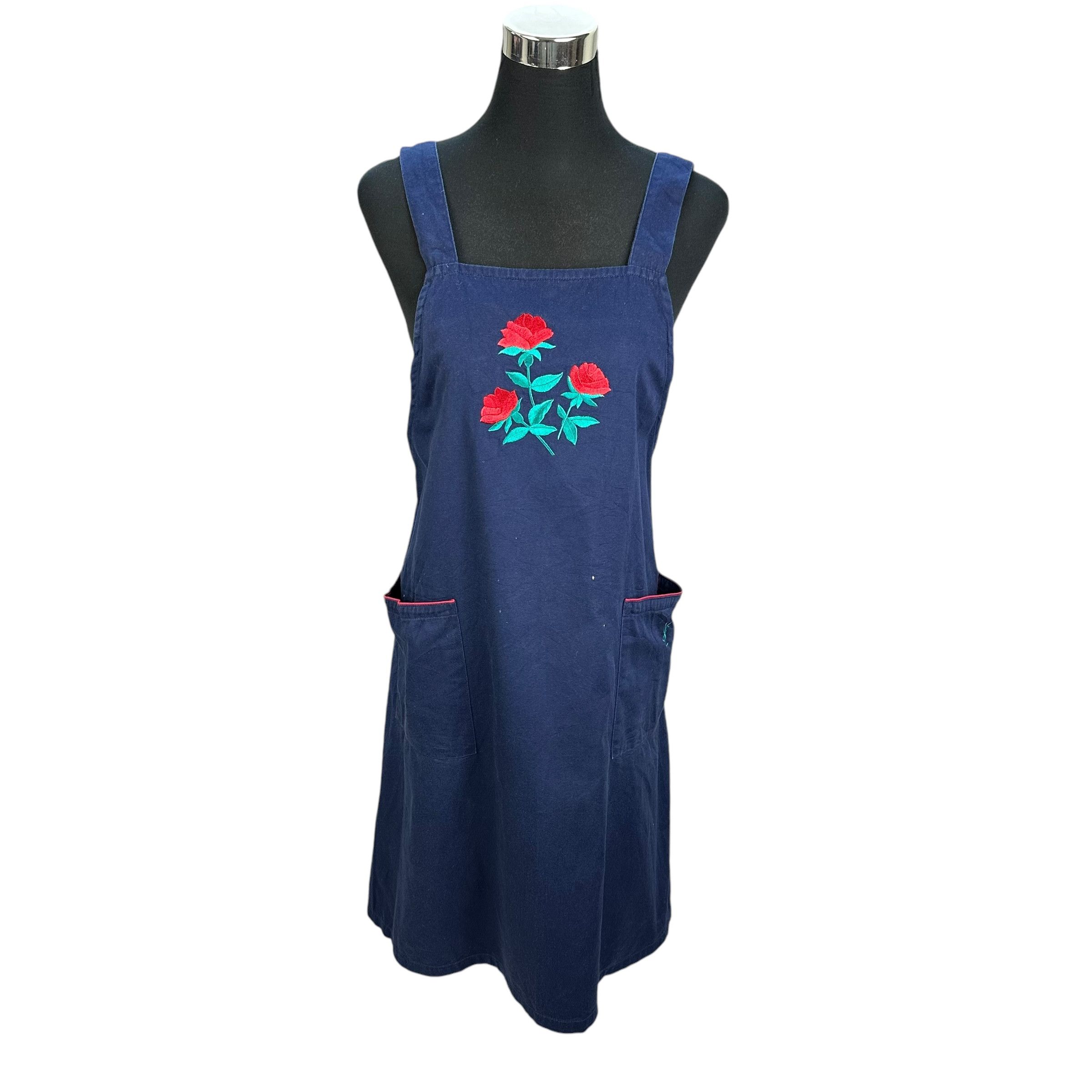 Yves Saint Laurent Yves Saint Laurent Embroidery Flower Logo Apron #A52-1215 Size ONE SIZE - 1 Thumbnail