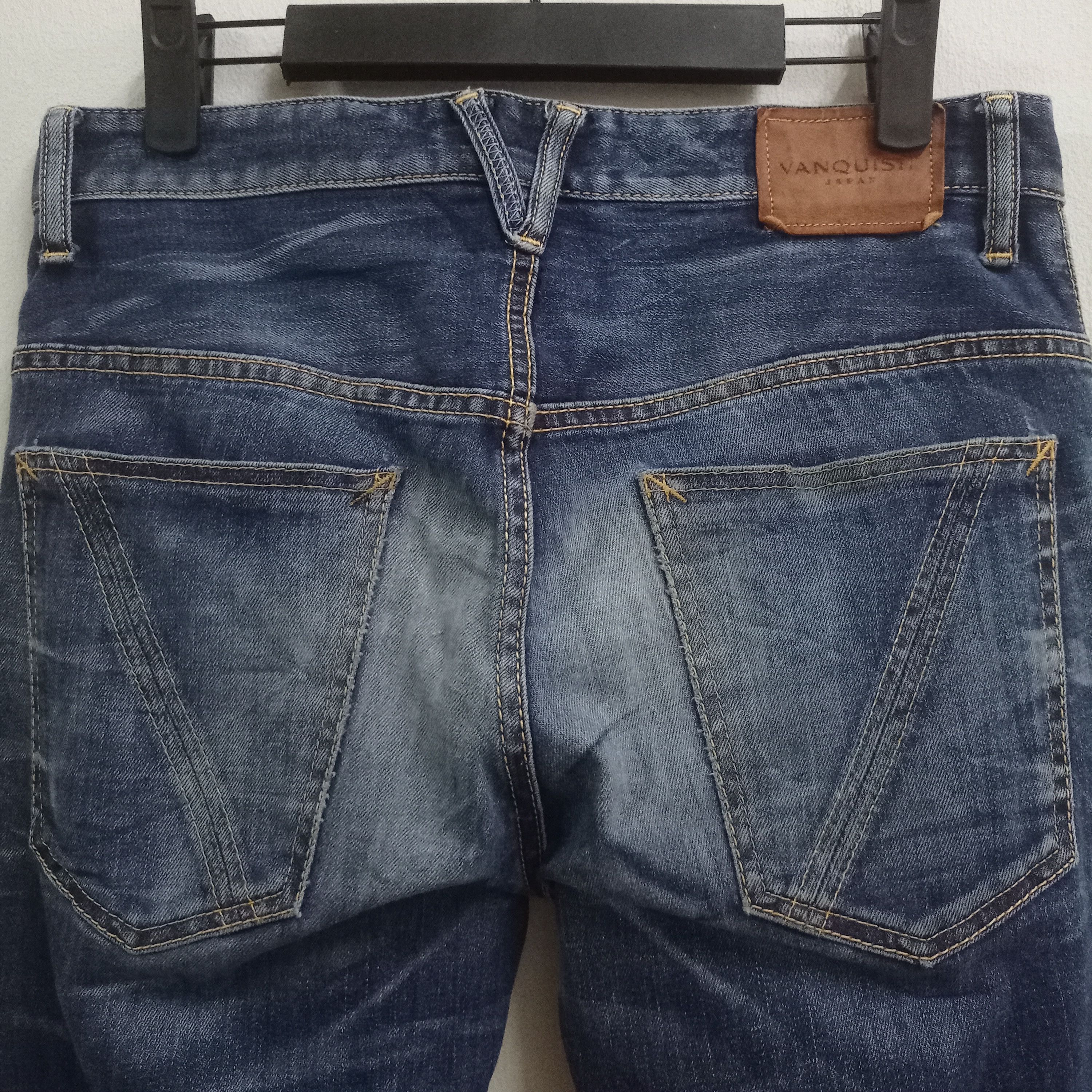 Japanese Brand × Vanquish Vintage Japanese Vanquish Skinny Punk Ripped Jeans 30x30 Size US 30 / EU 46 - 7 Thumbnail