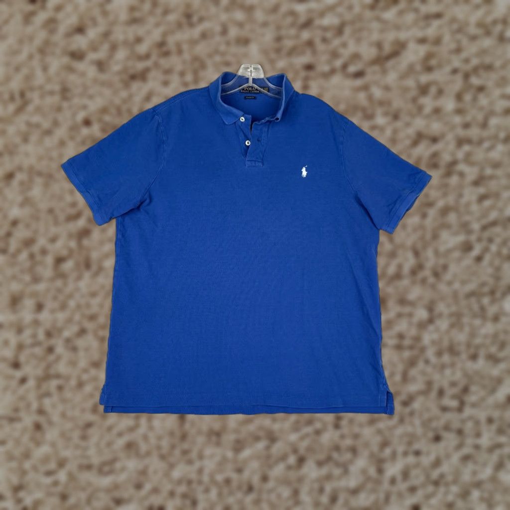 Ralph Lauren Polo Ralph Lauren Polo Shirt Men Extra Large Blue Classic Fit 100% Cotton Golf Size US XL / EU 56 / 4 - 1 Thumbnail
