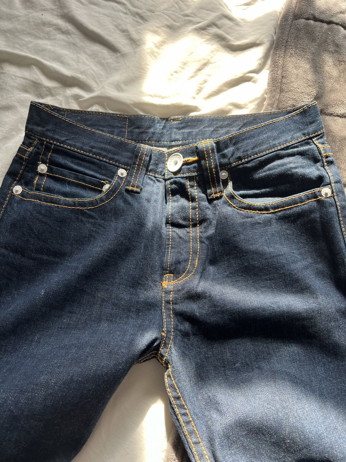 Japanese Brand × Vintage Vintage Co & Lu Diecock selvedge Jeans. EVISU inspired.PRINT Size US 30 / EU 46 - 8 Thumbnail