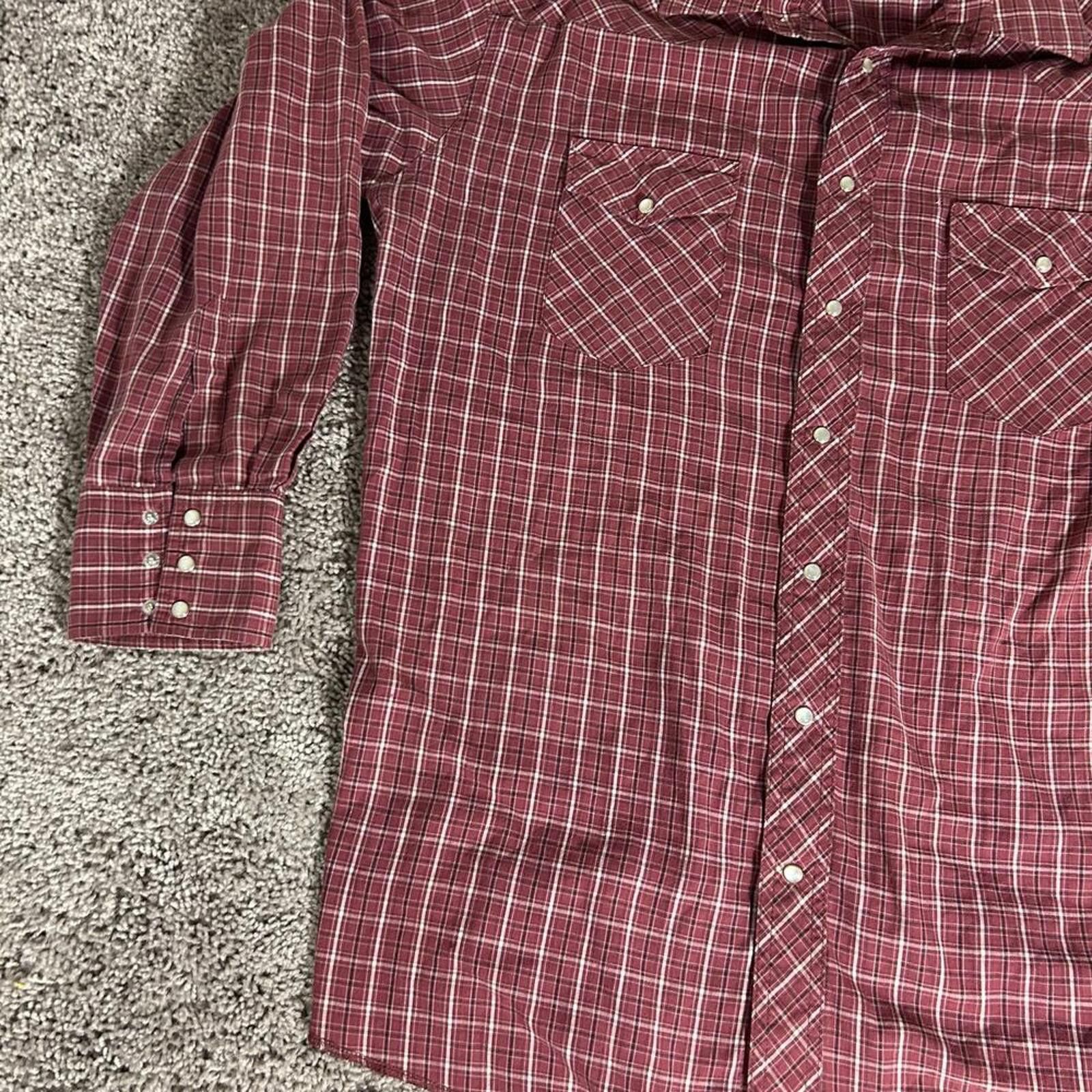 Wrangler Wrangler plaid button up Size US XL / EU 56 / 4 - 2 Thumbnail