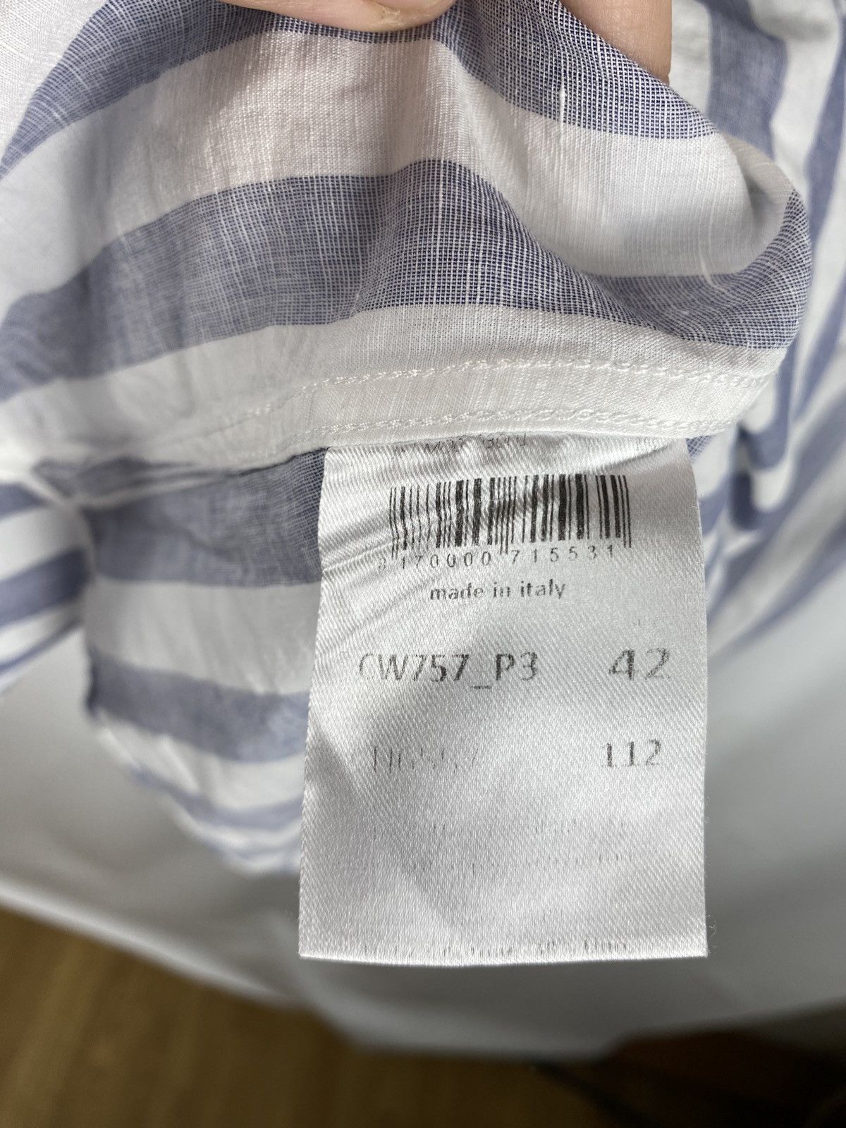 Other Fradi Italy Striped Shirt Button Up Linen Cotton size 42 Size US L / EU 52-54 / 3 - 9 Thumbnail