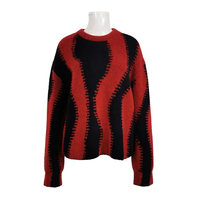 Loewe LOEWE Wool blend color-matched round neck sweater Size L / US 10 / IT 46 - 1 Thumbnail