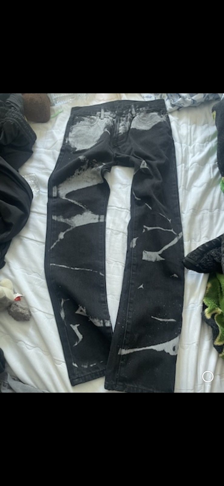 MNML × Vintage Black bleached jeans vintage Size US 30 / EU 46 - 5 Thumbnail
