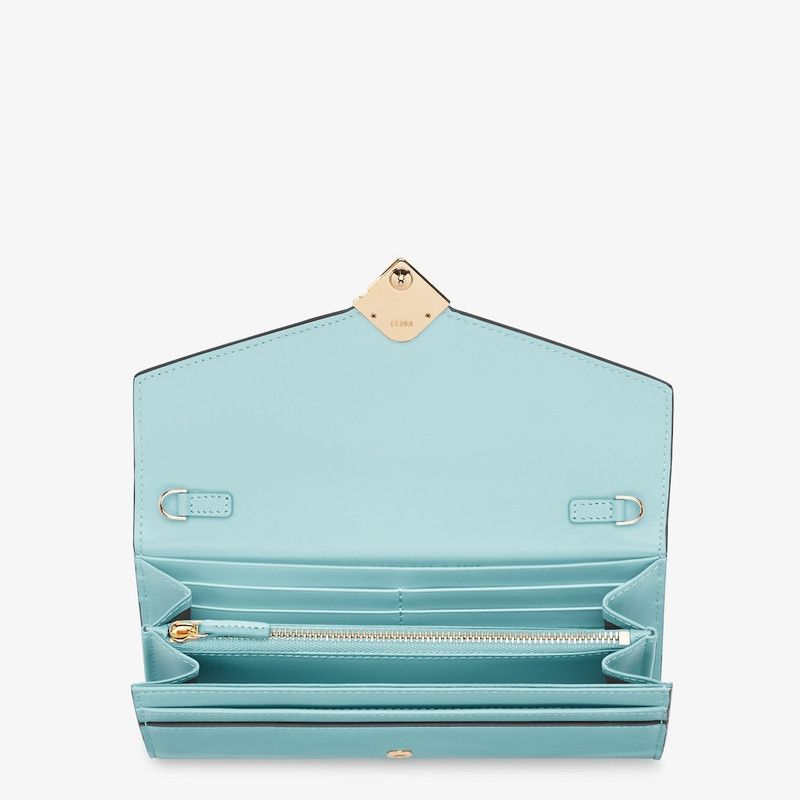 Fendi o1s1wg111225 Size: OS/FF Continental With Chain in Blue Size ONE SIZE - 4 Thumbnail