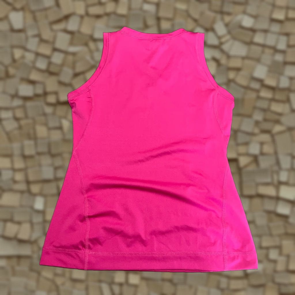 Vintage Sport-Tek Tank Top Shirt Women's M Pink Sleeveless V-Neck Regular Fit Casual Sports Size M / US 6-8 / IT 42-44 - 1 Thumbnail