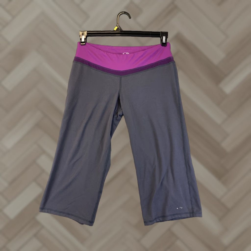 Champion Champion Leggings Women M Gray Workout Athletic Yoga Cropped Ladies 59-23 Size 32" / US 10 / IT 46 - 1 Thumbnail