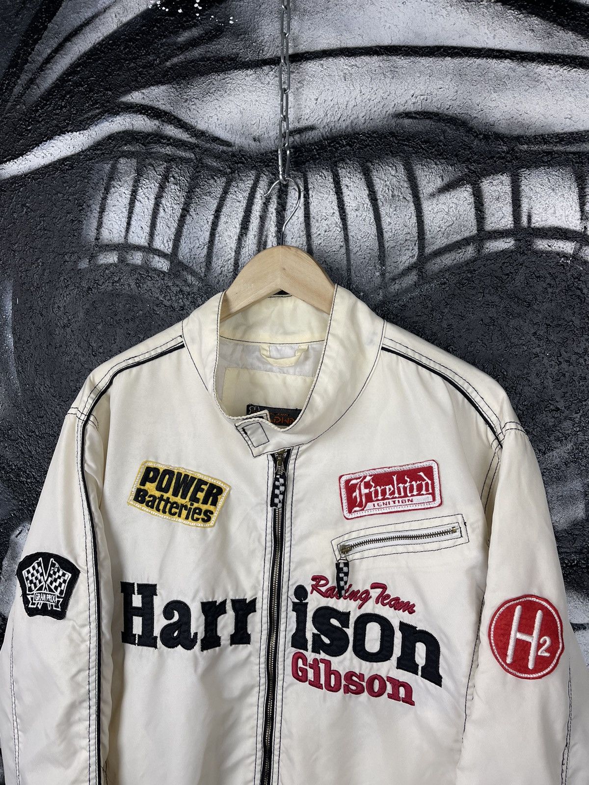 Vintage Harrison Gibson Racing Team Vintage Full Zip Light Jacket Size US XL / EU 56 / 4 - 4 Thumbnail