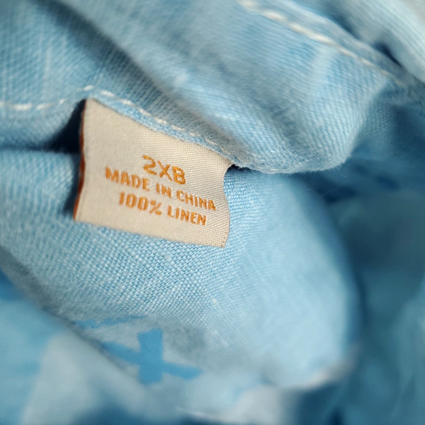 Tommy Bahama Tommy Bahama Shirt Mens 2XB Light Blue Linen Hawaiian Button Up Short Sleeve Blue Plain Solid Hawaiian Pattern Casual Beach Modern 2X Big Mens Shirt Size US XXL / EU 58 / 5 - 7 Thumbnail