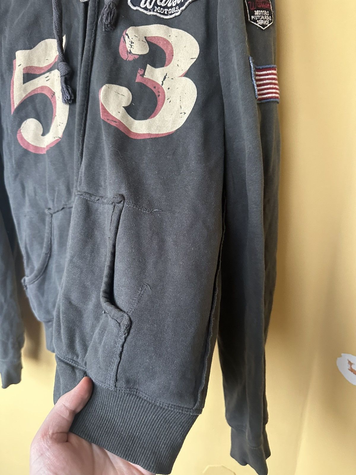 Vintage Vintage Carbon Hoodie By Warson Motors Size US XL / EU 56 / 4 - 6 Thumbnail