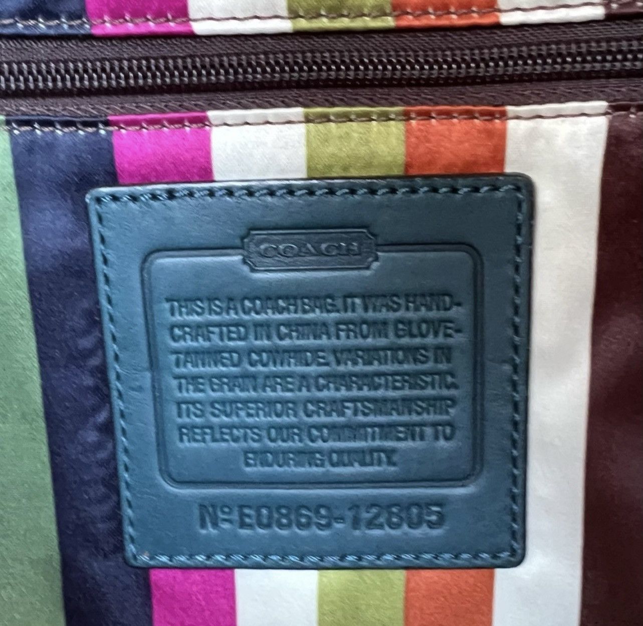 Coach Pony Express Shoulder Bag Green